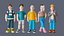 3D Characters 6 13 polygon model