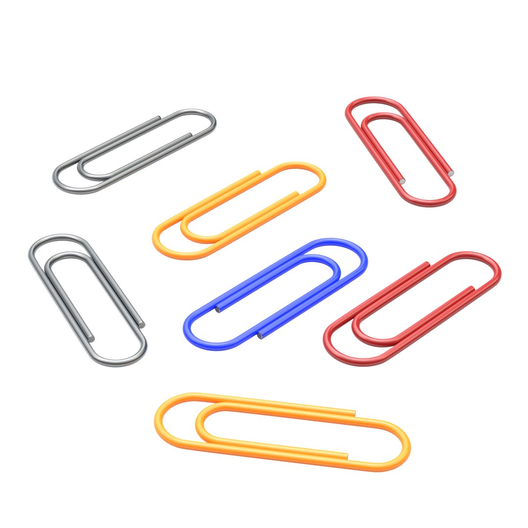 Binder paper clips 3D model - TurboSquid 1263990