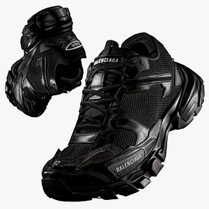 3D model BALENCIAGA TRACK 3 BLACK LOTUS STELL GARMENT