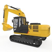 Excavator Medium Rigged