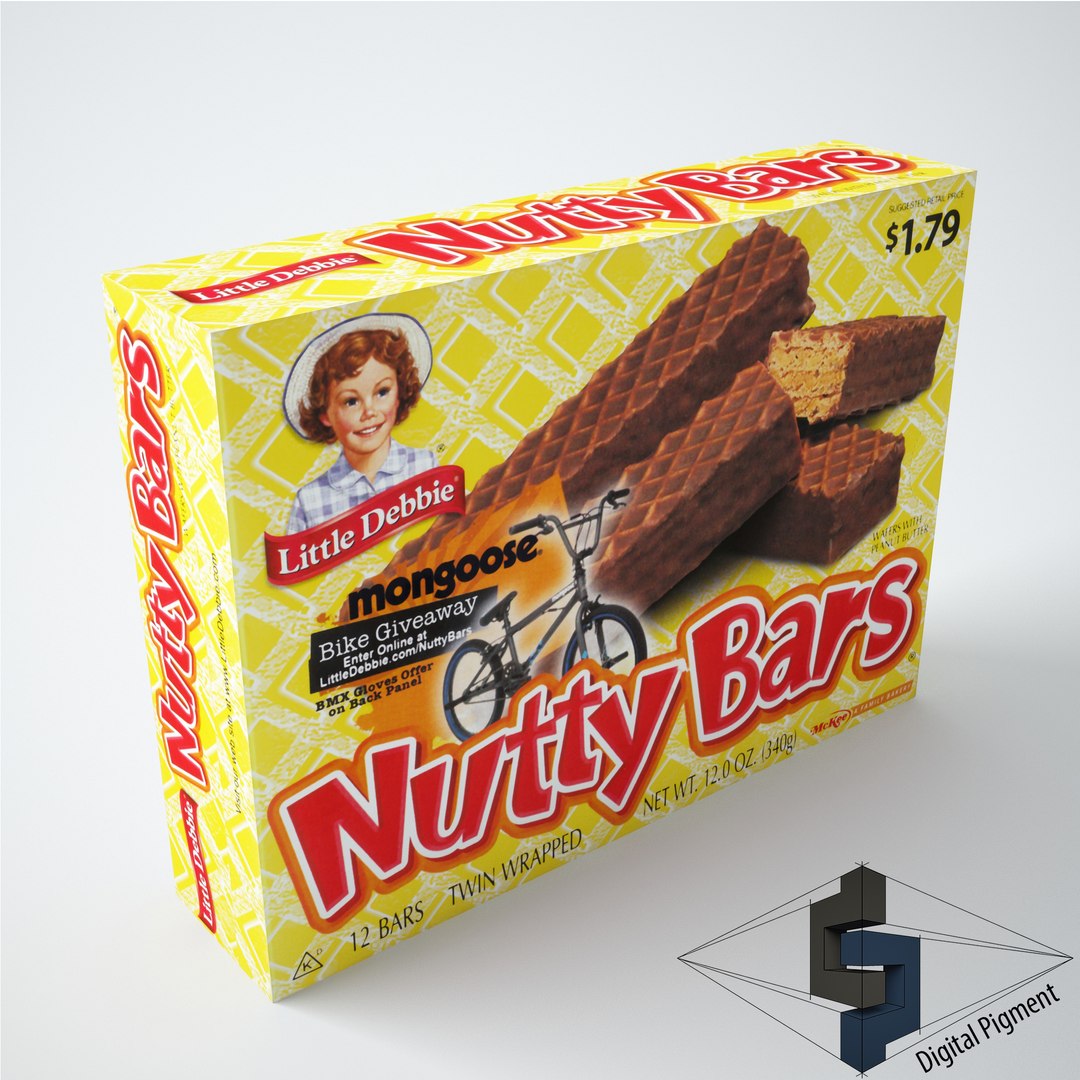 3ds Max Little Debbie Nutty Bars