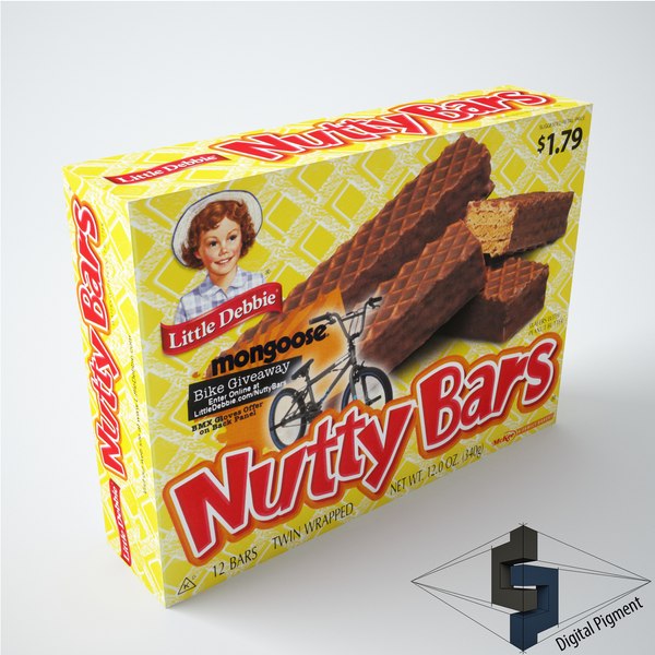 modelo 3d Little Debbie Nutty Bars TurboSquid 783614