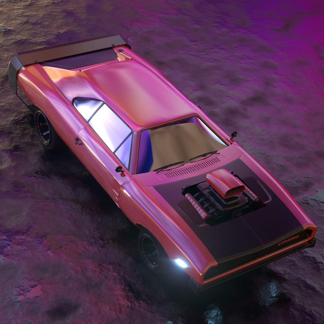 3D Model Retro Futuristic Car - TurboSquid 2178674