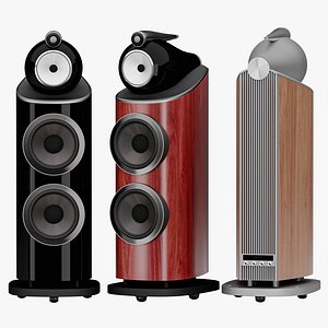 BW 801 D4 Tower Speaker 3D model