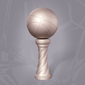 Basketball Trophy -- Original Design -- Ready for 3D Printing