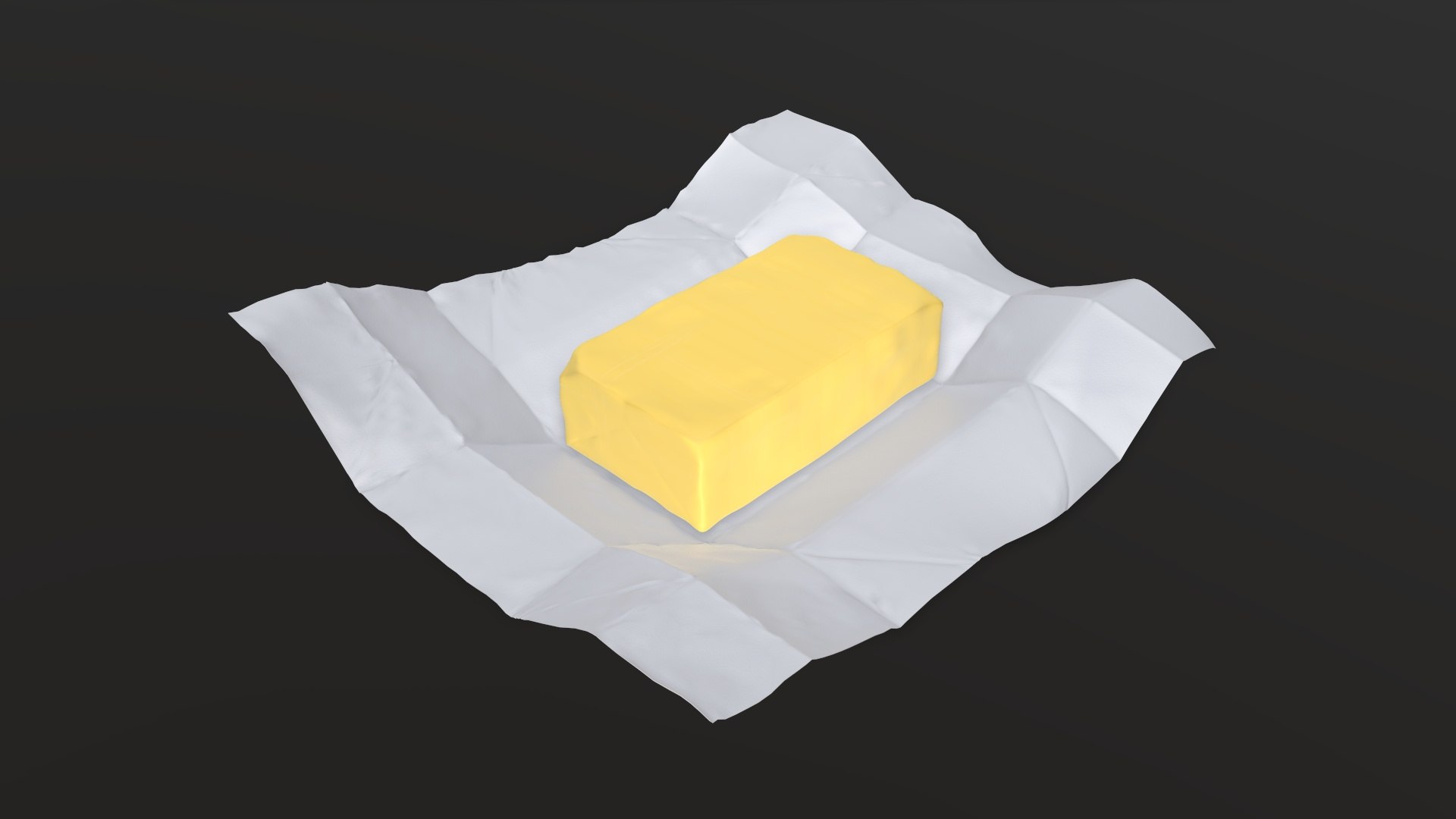 Butter Paper 3D Model - TurboSquid 1507442