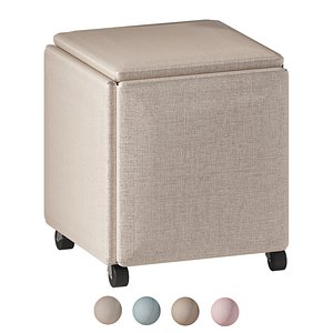RIDBERG 5 in 1 pouf cube 3D model model