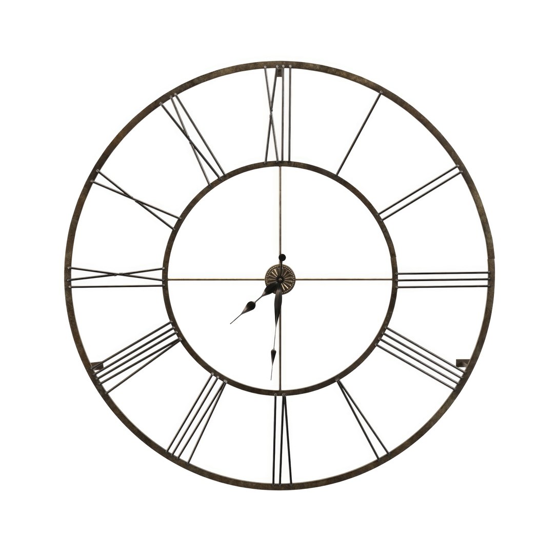 Large Wall Clock PBR 3D Model - TurboSquid 2239661