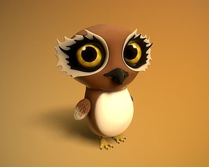 cartoon owl 3D