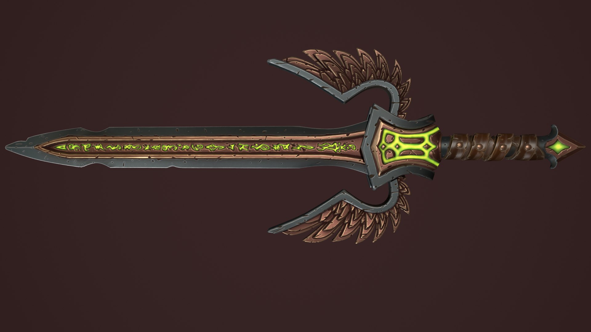 Rune sword 3D model - TurboSquid 1817435
