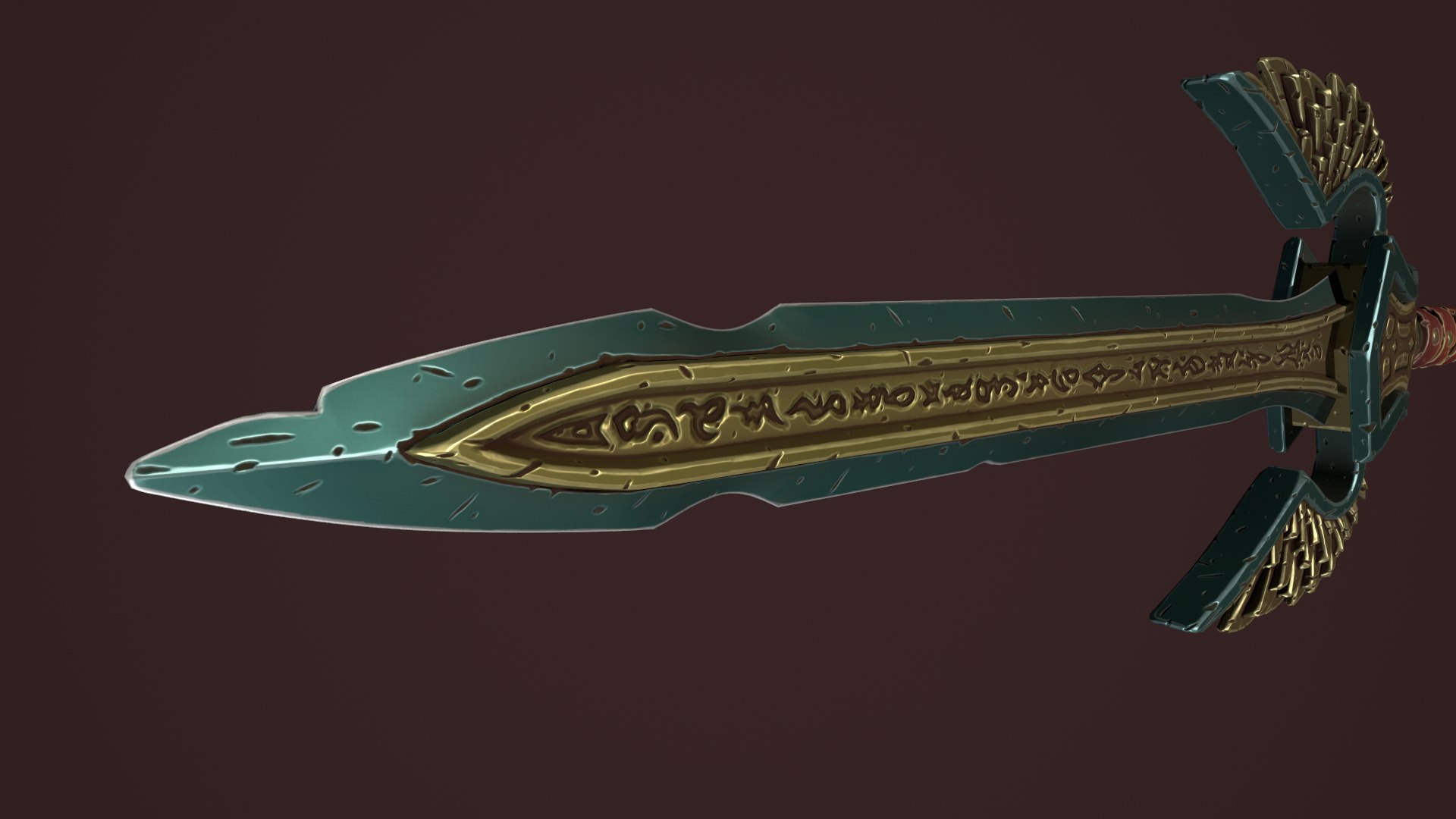 Rune sword 3D model - TurboSquid 1817435