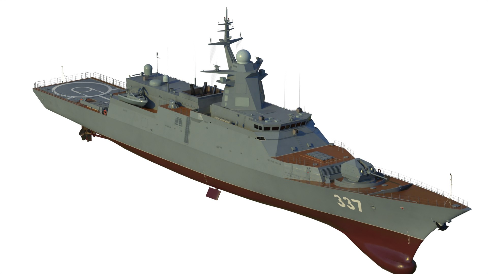 もな Admiral Gorshkov Class Frigate 22350 3D - TurboSquid 2185508
