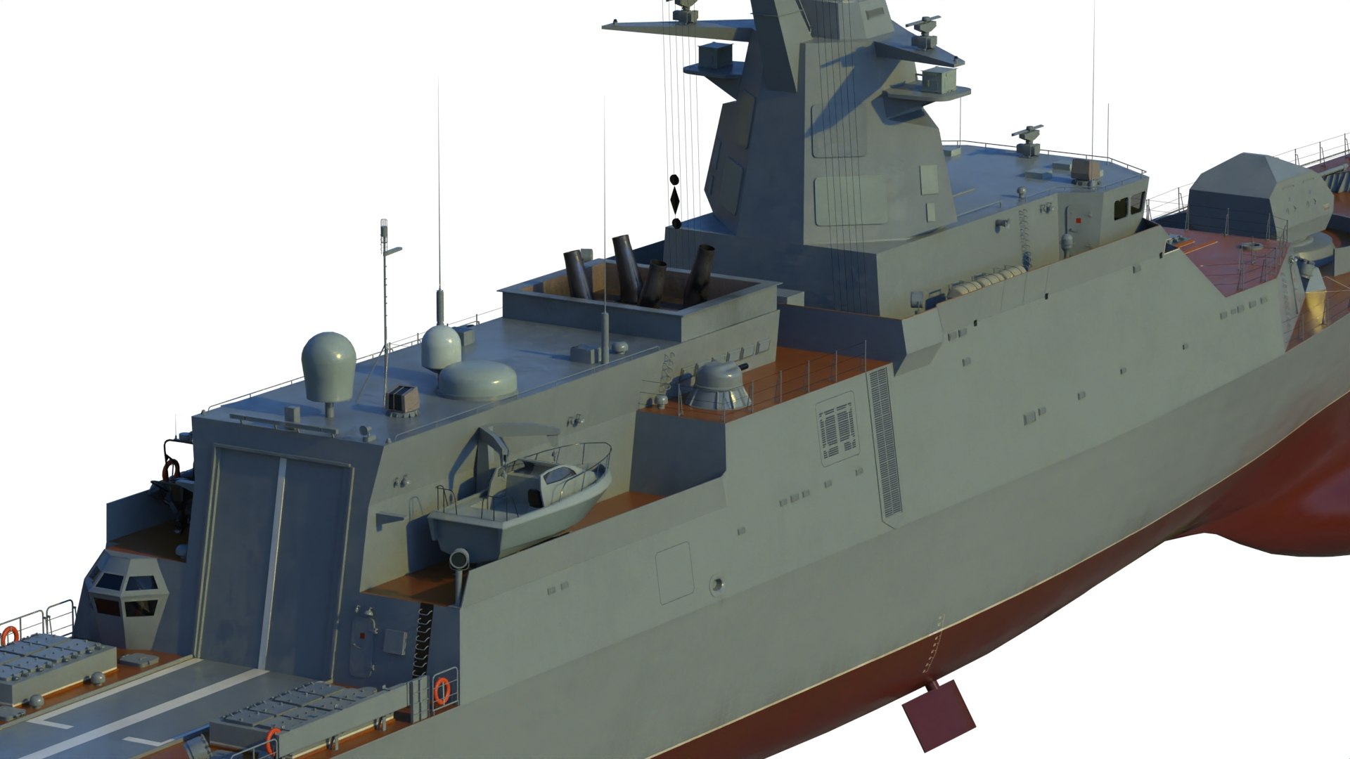 20385 Project Gremyashchiy Class Corvette 3D Model - TurboSquid 2294567