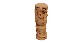 3D Statue Tiki Totem 02