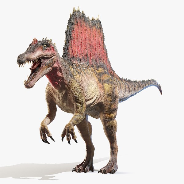 spinosaurus spines 3D model