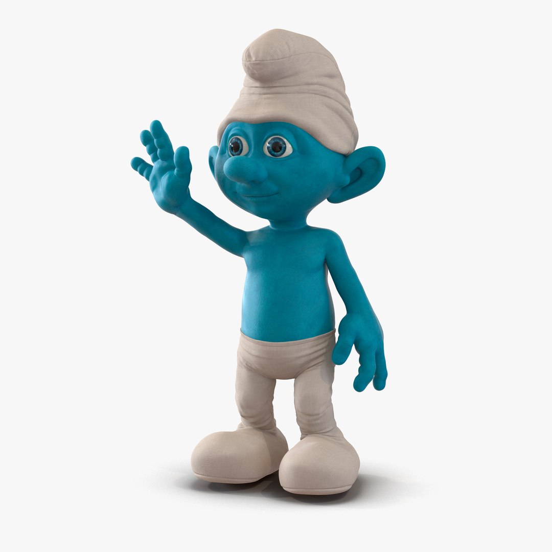 Smurf Pose 2 3D Model 3D model preview