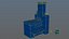 Стилизованная печь для выпечки PBR низкополигональная готовая к игре 3D модель