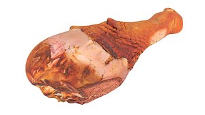 Grilled Leg Piece AR VR PBR 3D model