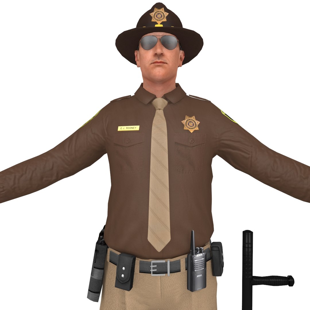 Sheriff Man Gun Model - TurboSquid 1354027