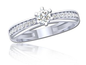 Solitaire Diamond Women Valentine Engagement Ring 3DM 3D