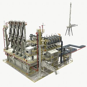 lng terminal port 3D model