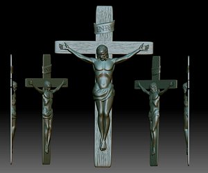 3D crucifix stl - relief