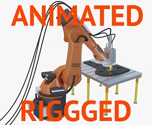 industrial robot rigged