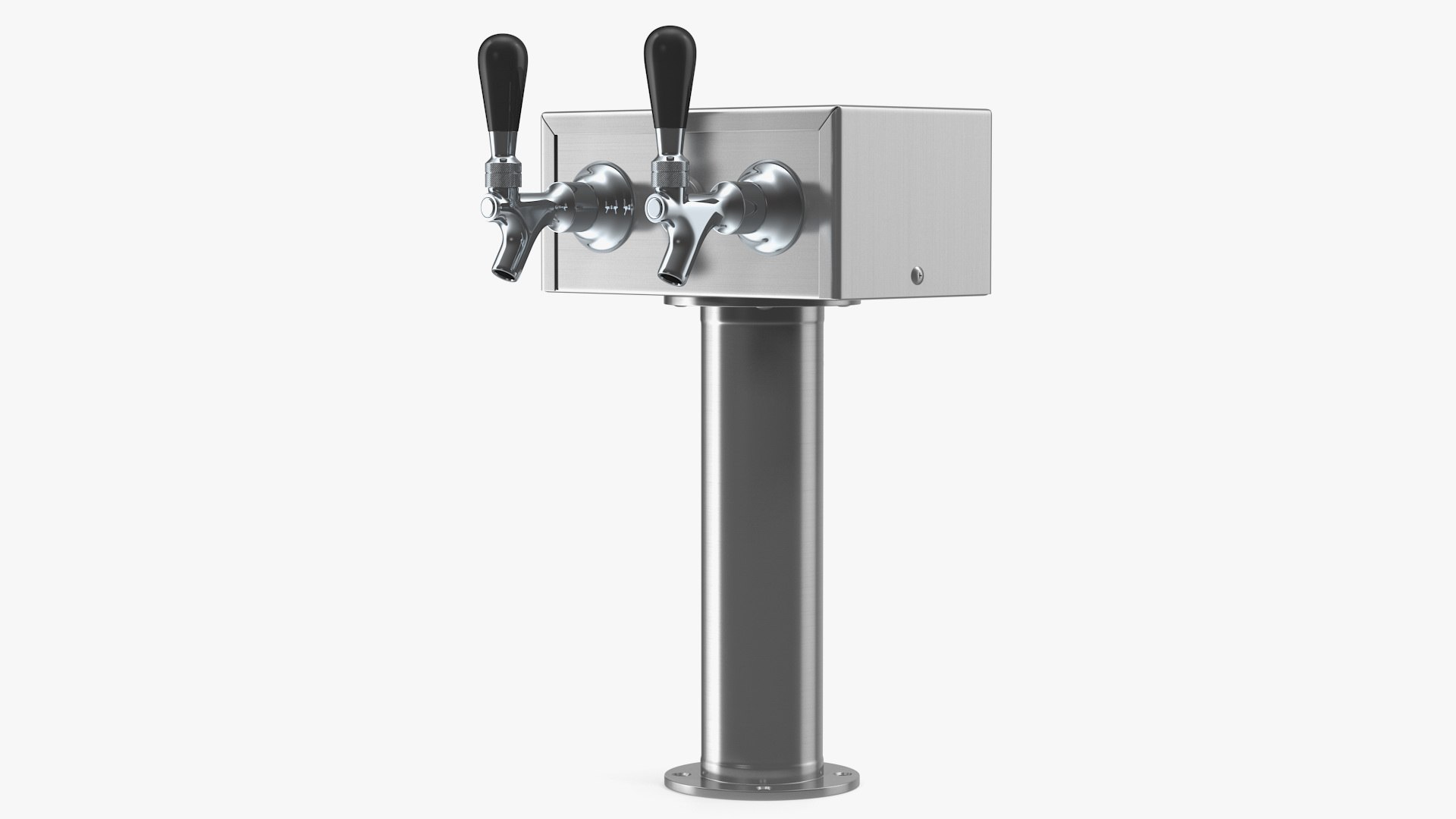 Beer Dispenser Kegerator Tower 3D model preview