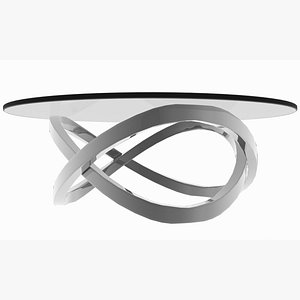 Minimalist Metal Infinite Line Table
