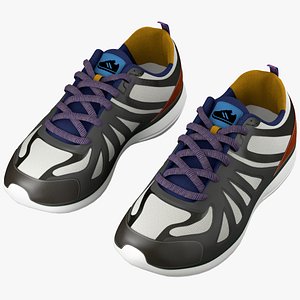 3d model running sneakers