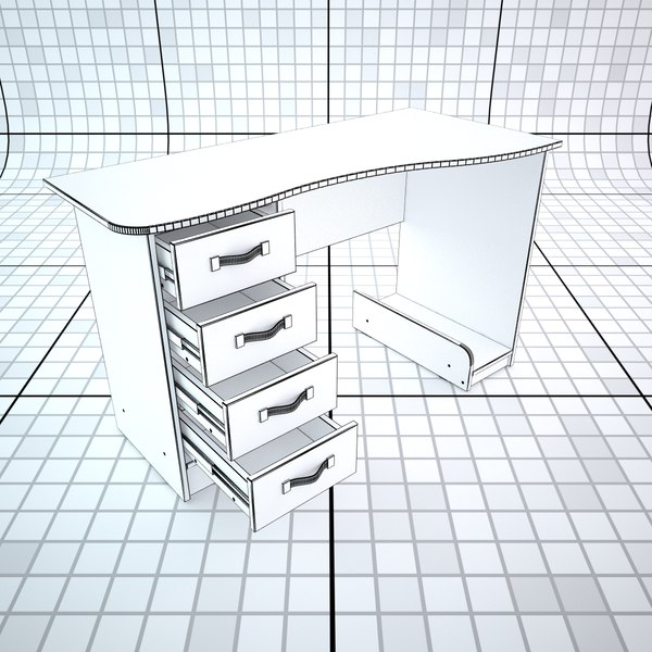 computer table 3d model