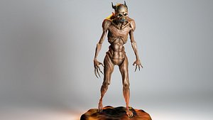 3d demon concept rigged model