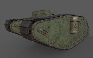 3D model tank mark iv female
