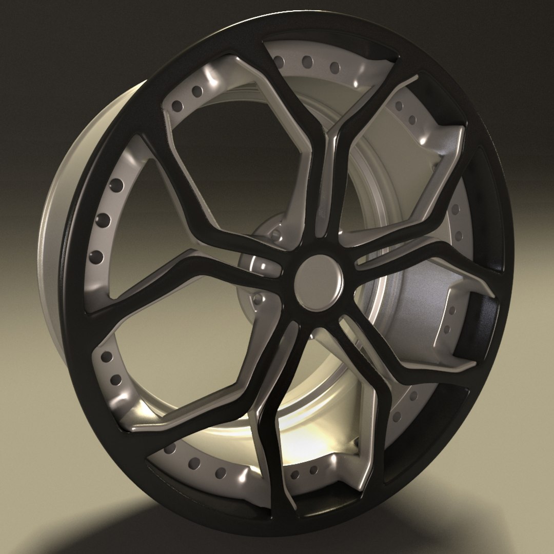 Car rim model - TurboSquid 1243613