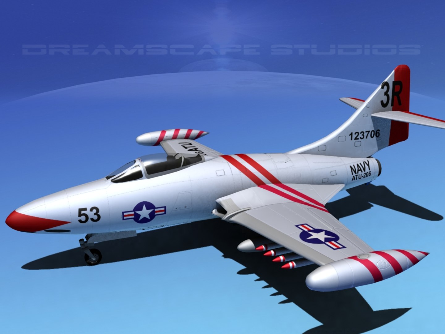 3d panther f9f jet fighter