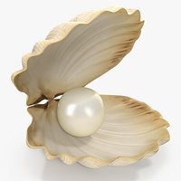 Sea Shell With Pearl