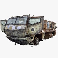 destroyed KAMAZ-63968 Typhoon-K MRAP