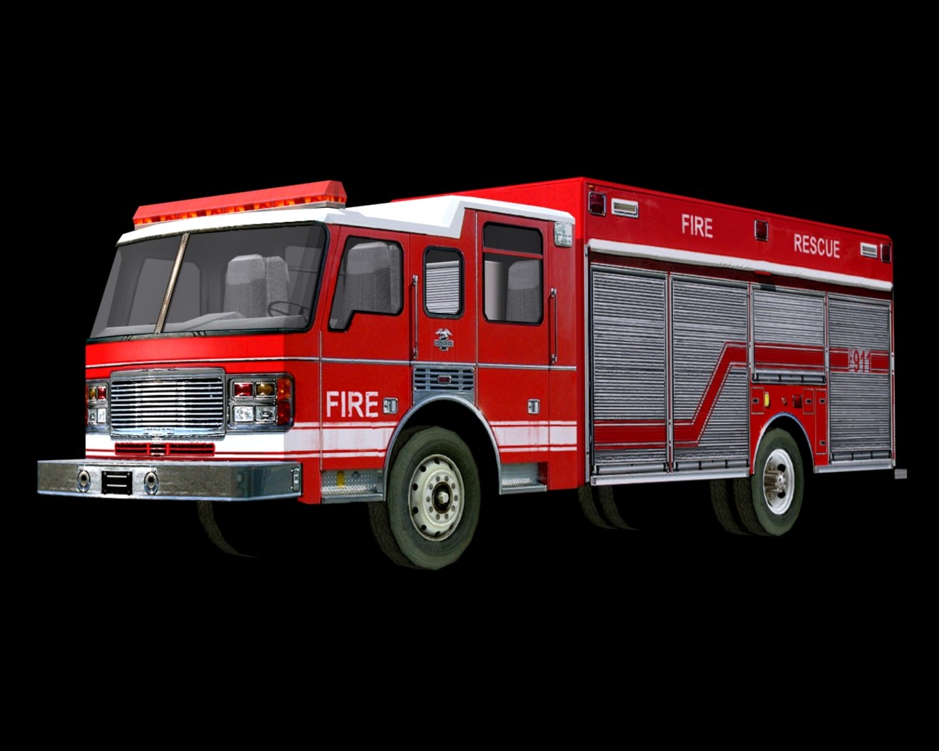 Heavy Rescue Truck 3d 3ds