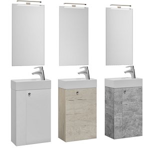 Comforty Asti 40 with washbasin 9140 3D