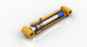 Double Acting Hydraulic Cylinder Assembly SolidWorks  STEP