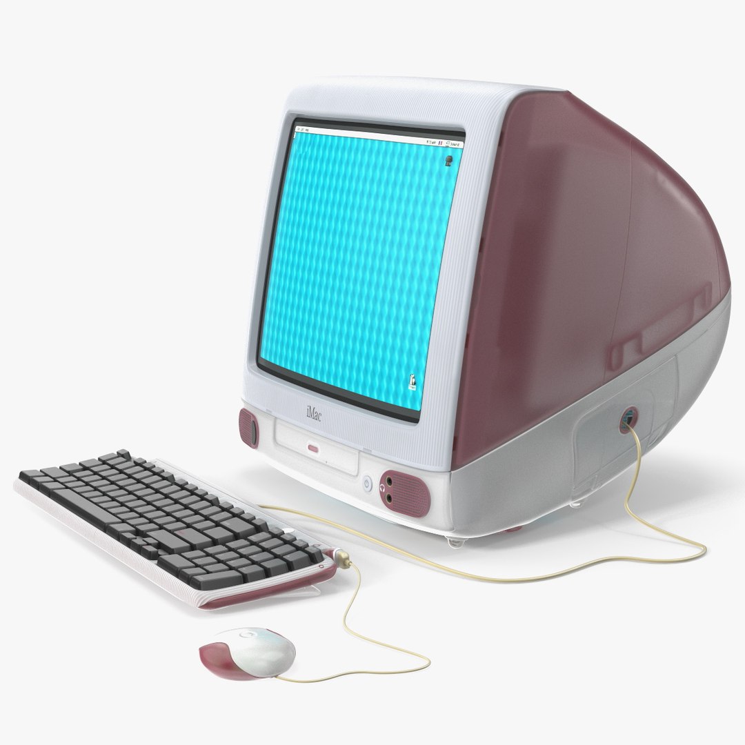 IMac 1998 G3 Bondi Red 3D Model - TurboSquid 2383514