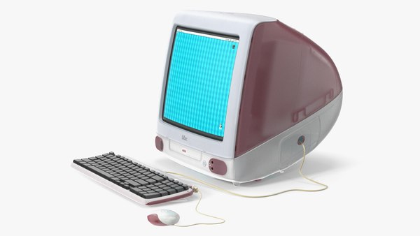 iMac 1998 G3 ボンダイレッド3Dモデル - TurboSquid 2383514