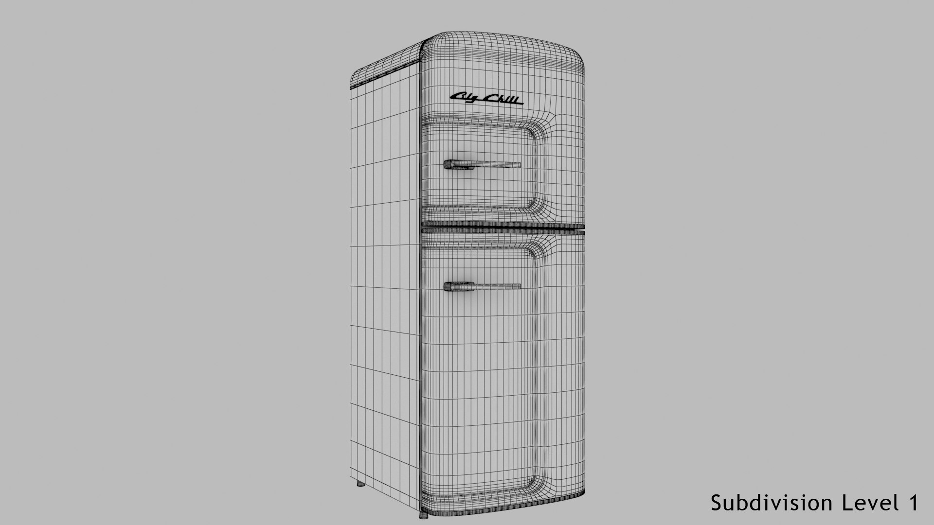 3D Model Big Chill Slim Fridge - TurboSquid 1479708