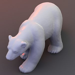 3d scan polar bear model