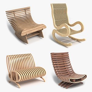 3D Parametric Modern Chairs