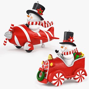 Ornament Snowmans  Set 1