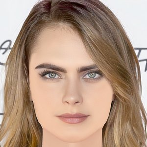 Cara Delevingne Head - No Hair - Low poly head for game