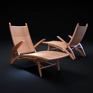 1950 s-dolphin-chaise 3d model