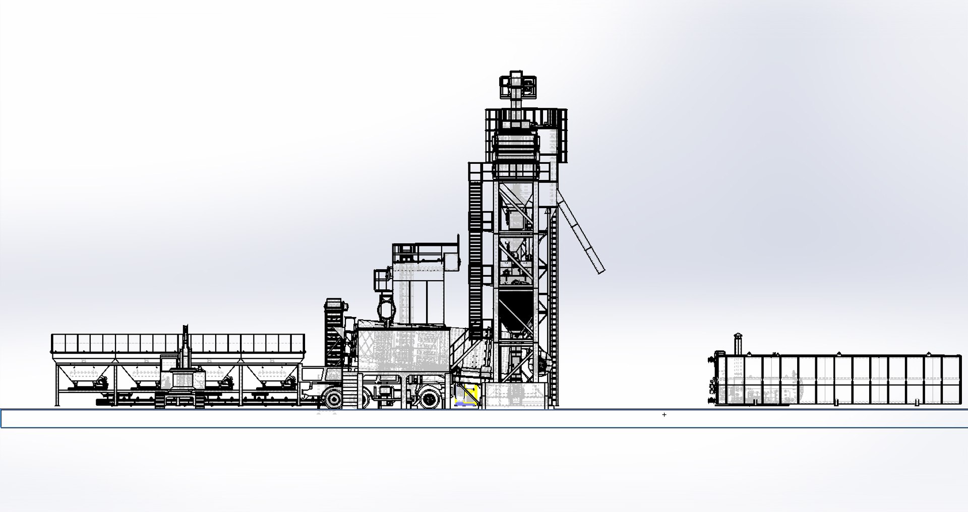 3D Model Asphalt Plant 160 Tons - TurboSquid 1470095