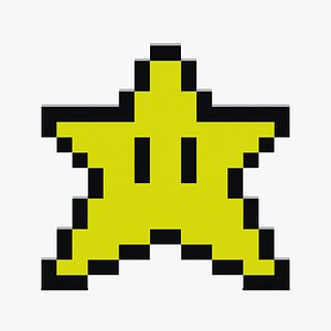 Mario Star Icon model